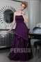Chic Ruching Purple Formal Evening Dress Persun