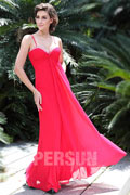 Persun Chic Sheath Ruching Chiffon Formal Evening Dress