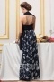 Persun Modern Strapless Print Chiffon Formal Evening Dress