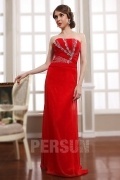 Persun Chic Long Ruching Chiffon Formal Evening Dress