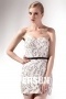 Sexy Short Sweetheart Ivory Sequin Evening Cocktail Dress Persun