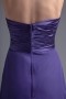 Modern Chiffon Halter A Line Purple Ruching Empire Formal Bridesmaid Dress