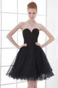 Sexy A line Sweetheart Strapless Beaded Sequins Short Cocktail Dress
