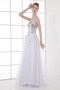 Gorgeous A line Sweeteart Square Sequins Beaded Long School Formal Dress