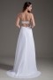 Sexy Backless Jeweled Beaded Strapless Long White Formal Dress