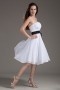 Charming Chiffon Strapless Pleats A line Formal Bridesmaid Dress