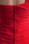 Chic Column Taffeta One Shoulder Mini Red Ruching Formal Bridesmaid Dress