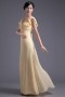 V neck Pleats A line Marvellous Chiffon Formal Bridesmaid Dress
