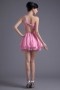 Fantastic Chiffon One Shoulder Beading Ruching A line Cocktail Dress