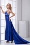 Noble Backless Spaghetti Straps Diamonds Mermaid Elastic Woven Satin Prom Dress