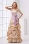 Strapless Pick Up Skirt Bowknot Taffeta Formal Bridesmaid Dress