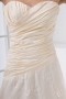 Graceful Strapless Ruched Appliques Lace Formal Bridesmaid Dress