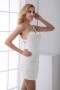Sexy Backless One Shoulder Beaded Chiffon Short Cocktail Dress