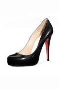 Beautiful Black Patent Hidden Platform High heels