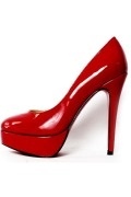 Red Gorgeous Patent Platform High heels
