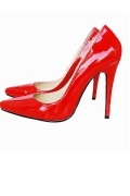 Gorgeous Pointed Toe Patent Red High heels
