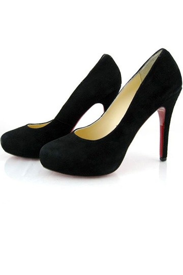 Black Suede Rolando Hidden Platform High heels