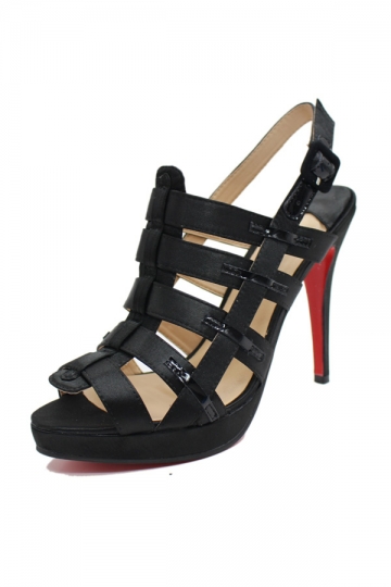 Black High Heeled Sandals