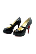 Sophisticated Shine Peep Toe Sleek High heels
