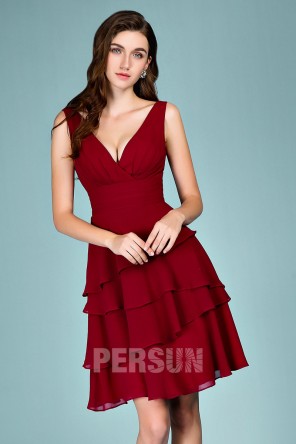 Mode Robes Robes de soirée Dessy Collection Robe de soir\u00e9e rouge style classique 