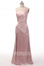 Robe de soirée Delilah Belle Hamlin rose blush asymétrique sexy avec fente latérale