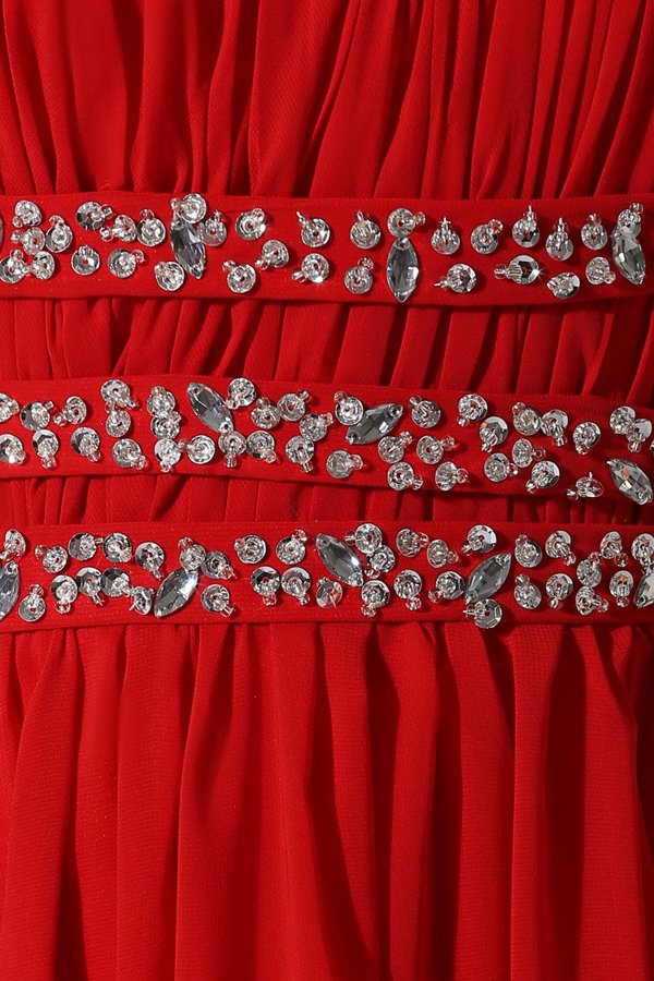 robe rouge soirée empire pour gala