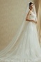 Robe de mariée sirène en dentelle à col en V
