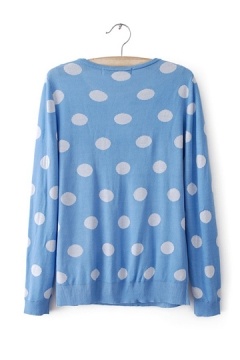 Large Polka Dot Knitted Sweater