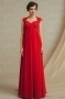 Splendide et délicate Robe rouge pour la femme grossesse taille Empire