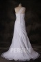 Robe de mariée fendue avec bretelle détachable