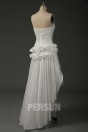 Audrey : Robe de mariée moderne jupe fourreau longue arrière