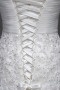 Robe de mariée 2014 blanche dentelle ruchée fleurs appliquées