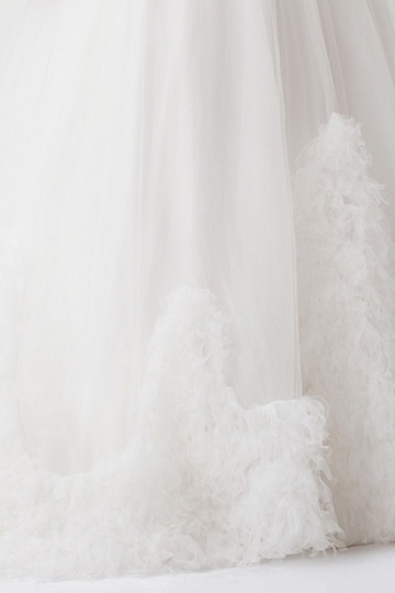 Wholesale Beautiful Ruching Plume Lace Organza Wedding Dress(Plus size ...