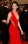 Robe de célébrité Kristen Stewart col en v en dentelle mousseline