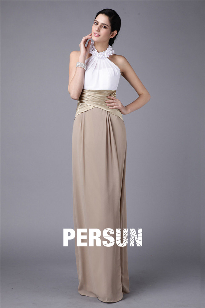 Robe Chic Pour Invitee Mariage A Deux Tons Persun Fr