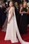 Robe de soirée sexy blanche cassée décolleté en V Saoirse Ronan aux Golden Globes Awards