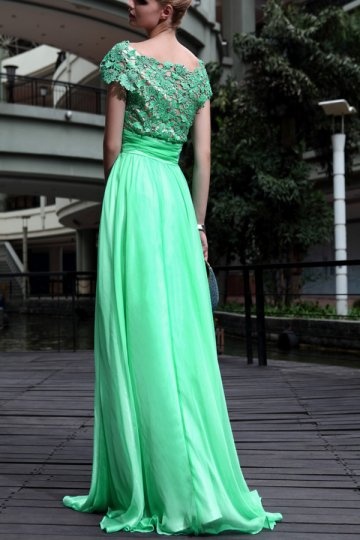 Wholesale Bateau Beading Floor-length A-line Tencel Prom Dress(Plus ...