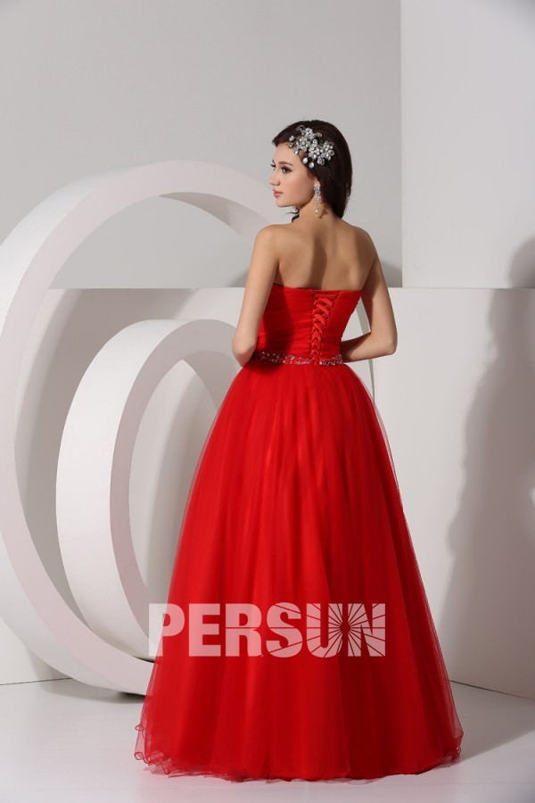 robe princesse rouge adulte lacée lacée dos solde en ligne
