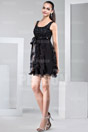 Petite robe noire à jupe froufrou personnalisable
