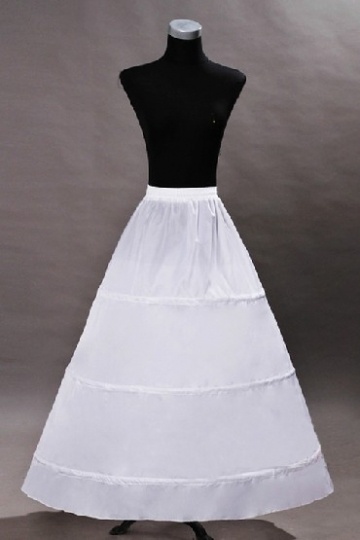 Jupon long en A-ligne pour robes de mariage en nylon