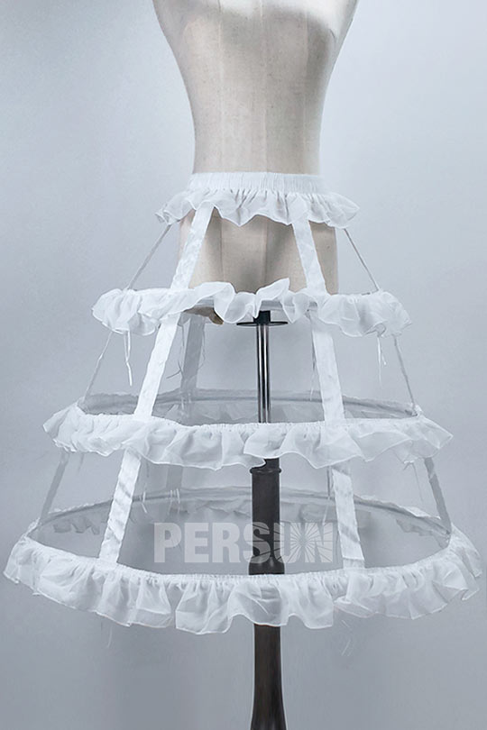 jupon réglable 3 cerceaux pour robe de mariée