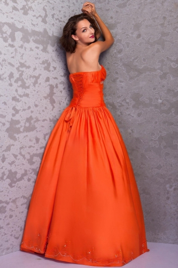 robe de bal orange