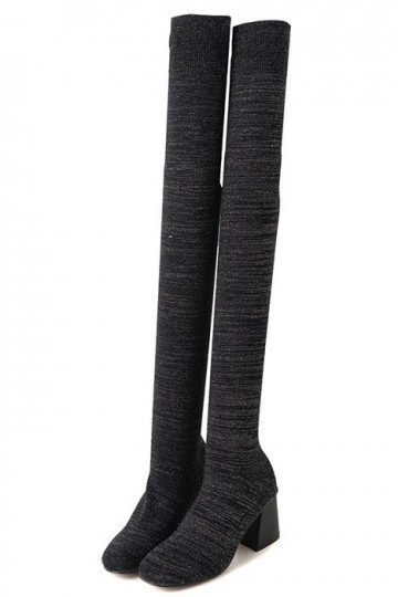 bottes chaussettes noires