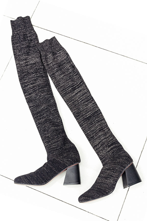 chaussure chaussette a talon