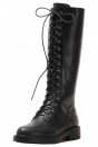Bottes laçage devant à talons bas
