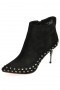 Escarpin femme chic tige montante orné de clous