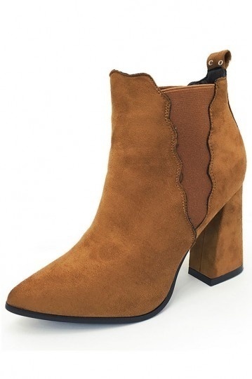 bottine femme couleur moutarde