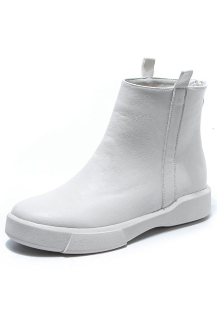 Bottines shop plates blanches