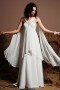 Fluide Robe de mariée empire pour femme enceinte avec voilage derrière