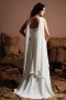 Fluide Robe de mariée empire pour femme enceinte avec voilage derrière